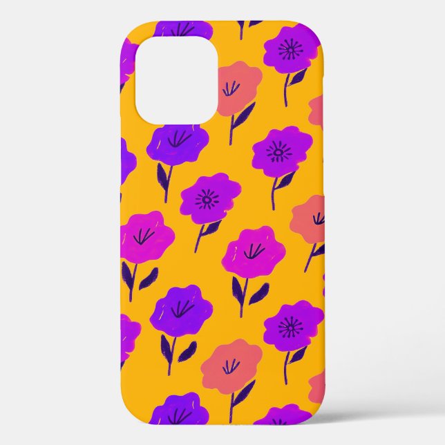 Coques Case-Mate iPhone Motif floral vibrant (Verso)