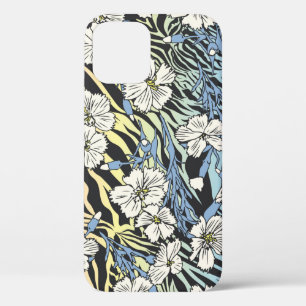 Case-Mate iPhone Case Motif floral Vintage sans couture. Champ Fleurs su