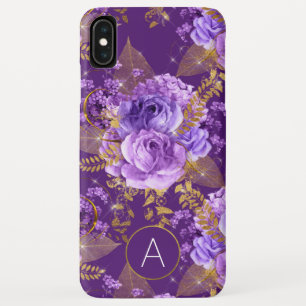 Case-Mate iPhone Case Motif floral violet et or à huile