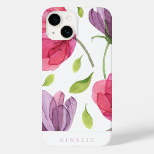 Coque Case-Mate iPhone Motif floral violet vaporeux