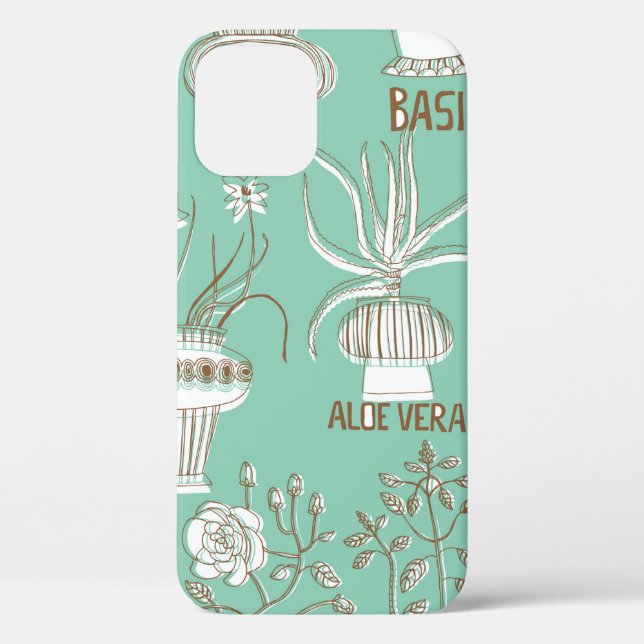 Coques Case-Mate iPhone Motif fluide floral (Verso)