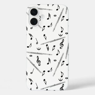 Coque Pour iPhone 16 Plus Motif Flute Music Note