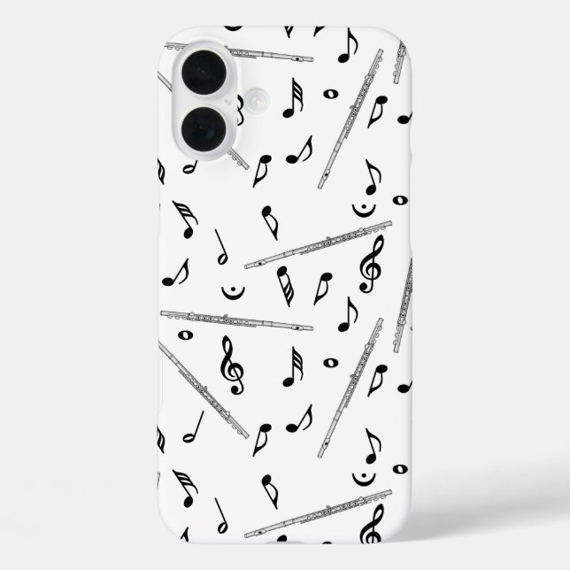 Coques Case-Mate iPhone Motif Flute Music Note (Verso)