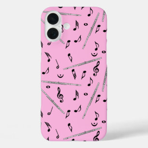 Coque Pour iPhone 16 Plus Motif Flute Music Note