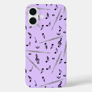 Coque Pour iPhone 16 Plus Motif Flute Music Note