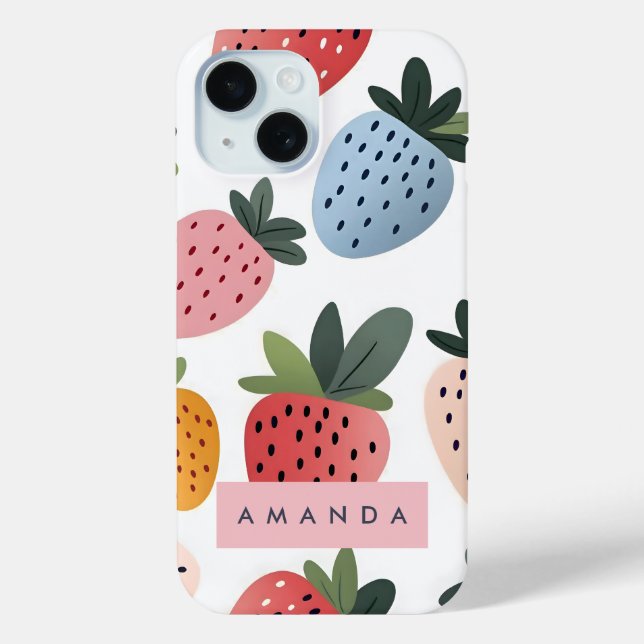 Coques Case-Mate iPhone Motif Fruit Fruit Cute personnalisé (Verso)