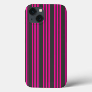 Case-Mate iPhone Case Motif Fuchsia et charbon de bois cinq bandes