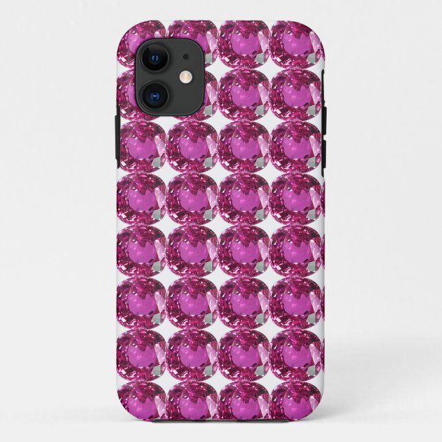 Coques Case-Mate iPhone Motif Gem rose (Dos)