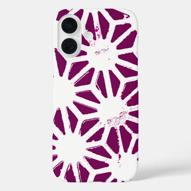 Coques Case-Mate iPhone Motif géométrique à baies et blanc (Verso)