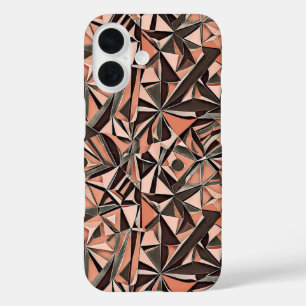 Coque Pour iPhone 16 Motif géométrique abstrait 39 - Boîtier Iphone