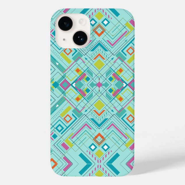 Coques Case-Mate iPhone Motif géométrique abstrait Aztec (Verso)