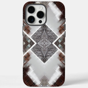 Coque iPhone 16 Pro Max Motif géométrique Abstrait en hiver