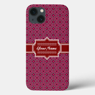 Coque Case-Mate iPhone Motif géométrique Abstrait rouge personnalisé