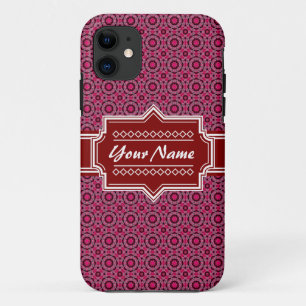 Coque Case-Mate Pour iPhone Motif géométrique Abstrait rouge personnalisé