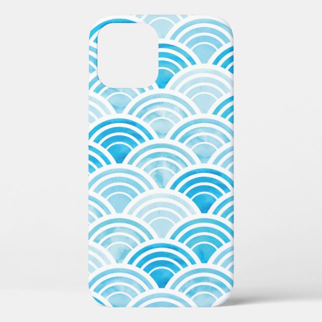 Coques Case-Mate iPhone Motif géométrique Abstrait transparent avec eau bl (Verso)