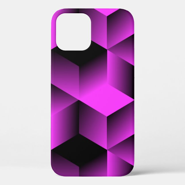 Coques Case-Mate iPhone motif géométrique abstrait transparent avec grille (Verso)
