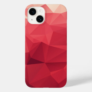 Coque Case-Mate iPhone Motif géométrique Abstrait triangulaire rouge