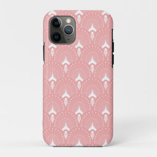 Case-Mate iPhone Case Motif géométrique art-déco blanc et lien