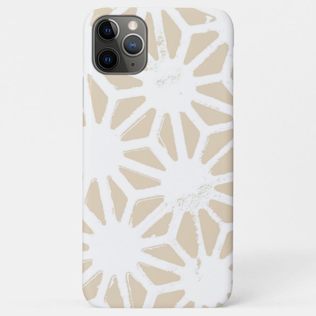 Coques Case-Mate iPhone Motif géométrique beige (Dos)
