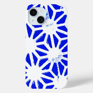 Coque Case-Mate iPhone Motif géométrique bleu royal