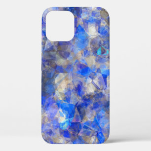 Etui iPhone Case-Mate Motif géométrique bleu Verre simulé
