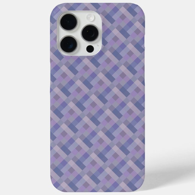Coques Case-Mate iPhone Motif géométrique bleu violet (Verso)