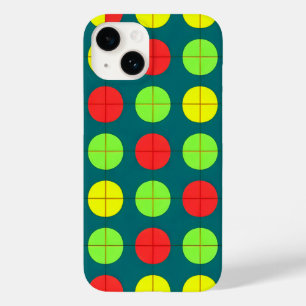 Coque Case-Mate iPhone Motif géométrique coloré avec vert, rouge