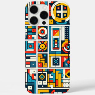 Coque iPhone 16 Pro Max Motif Géométrique Coloré Esthétique