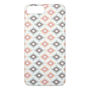 Coque iPhone 7 Plus Motif géométrique dans le style aztèque