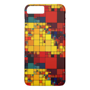 Coques Pour iPhone Motif géométrique d'arc-en-ciel vibrant abstrait
