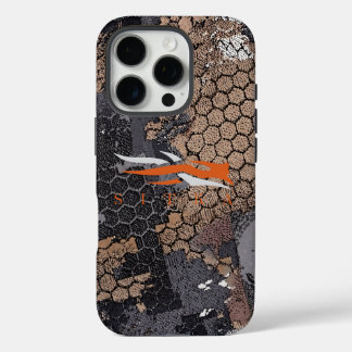 Coque iPhone 16 Pro Motif géométrique de camouflage de chasse robuste 