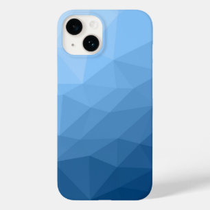 Coque Case-Mate iPhone Motif géométrique de maillage bleu classique
