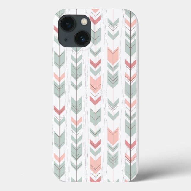 Coques Case-Mate iPhone Motif géométrique de style rétro (Verso)