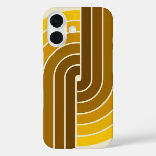 Coque Pour iPhone 16 Motif géométrique de style rétro vintage des année