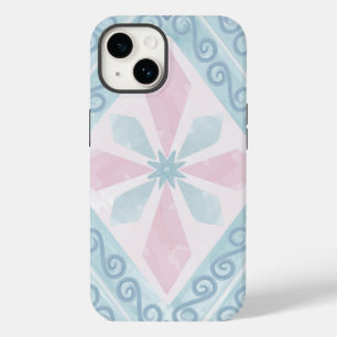 Coque Case-Mate iPhone Motif Géométrique Diamant Bleu