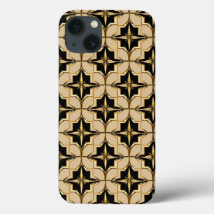 Case-Mate iPhone Case Motif Géométrique Élégant Or et Noir
