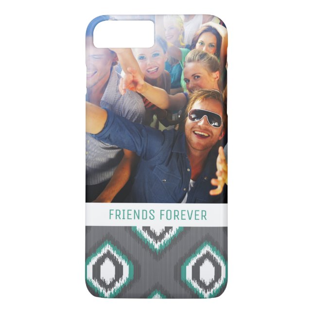 Coques Case-Mate iPhone Motif géométrique fait sur commande d'Ikat de (Dos)