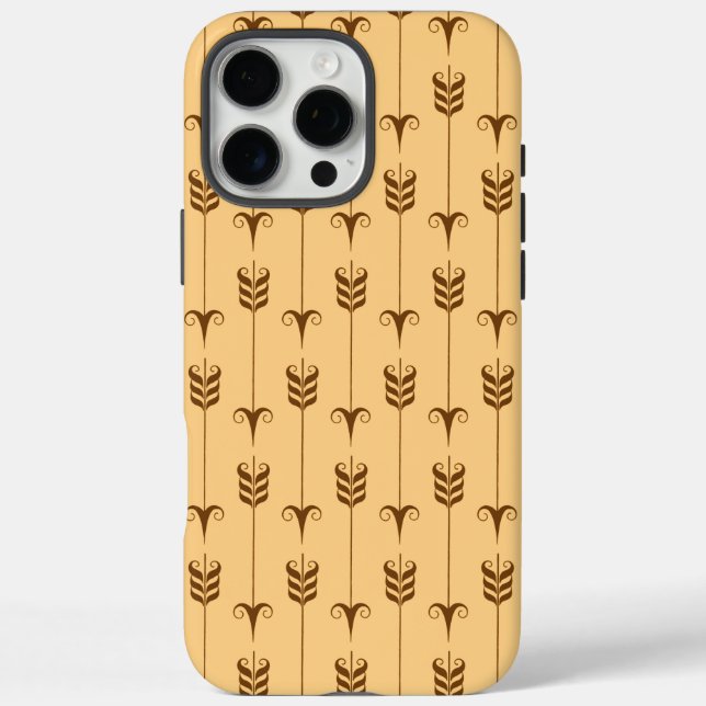Coques Case-Mate iPhone Motif géométrique Flèche dorée (Verso)
