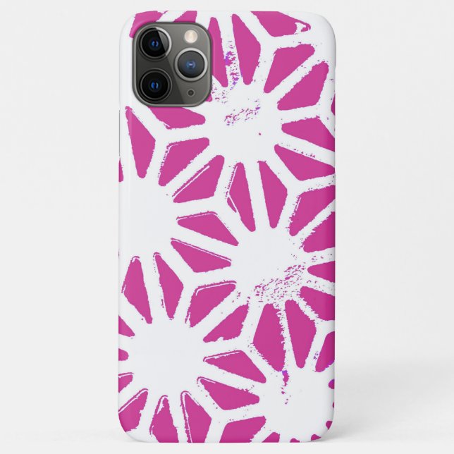 Coques Case-Mate iPhone Motif géométrique Fuchsia (Dos)
