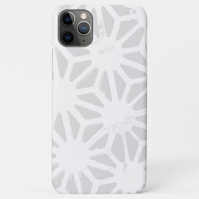Coques Case-Mate iPhone Motif géométrique gris pâle (Dos)