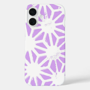 Coque Pour iPhone 16 Motif géométrique Lilac