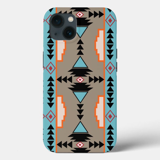 Coques Case-Mate iPhone Motif géométrique mexicain Aztec (Verso)