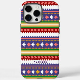 Coque iPhone 16 Pro Max Motif géométrique moderne coloré personnalisé