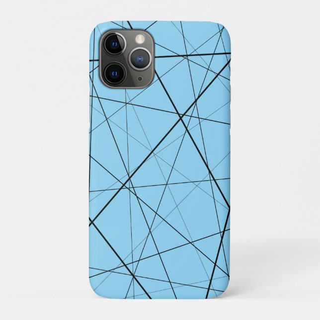 Coques Case-Mate iPhone Motif géométrique noir et blanc (Dos)