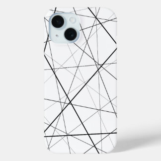 Coque Case-Mate iPhone Motif géométrique noir et blanc