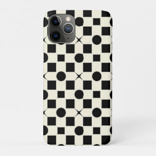 Case-Mate iPhone Case Motif géométrique noir et blanc avec cercles