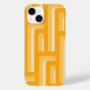 Coque Case-Mate iPhone Motif géométrique rétro-jaune