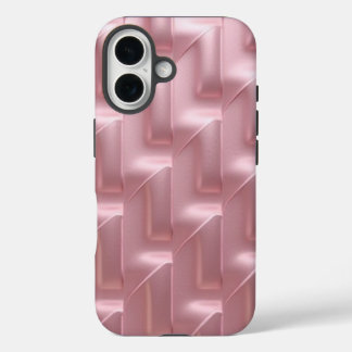Coque Pour iPhone 16 Motif géométrique rose élégant et tendance & prote