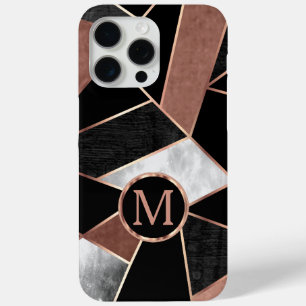 Coque Case-Mate iPhone Motif géométrique rose Gold et Black In