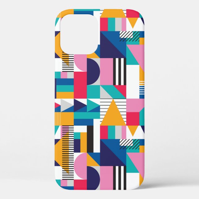 Coques Case-Mate iPhone Motif géométrique sans couture dans un style abstr (Verso)